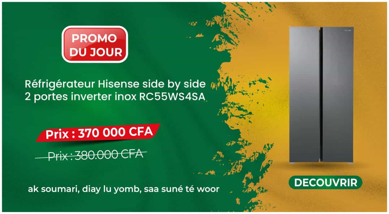 Réfrigérateur Hisense side