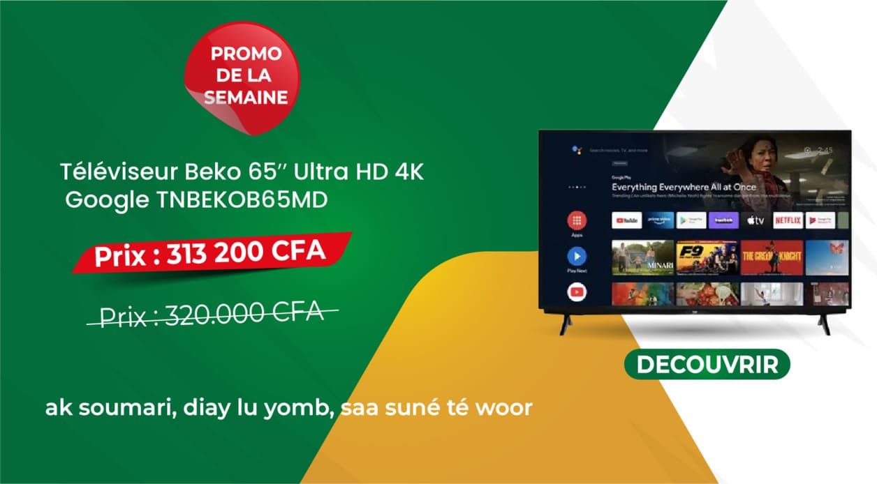 Téléviseur Beko 65’’ Ultra HD 4K
