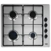 Plaque Beko encastrable 60x60 à Gaz Inox HIGG64123SXL