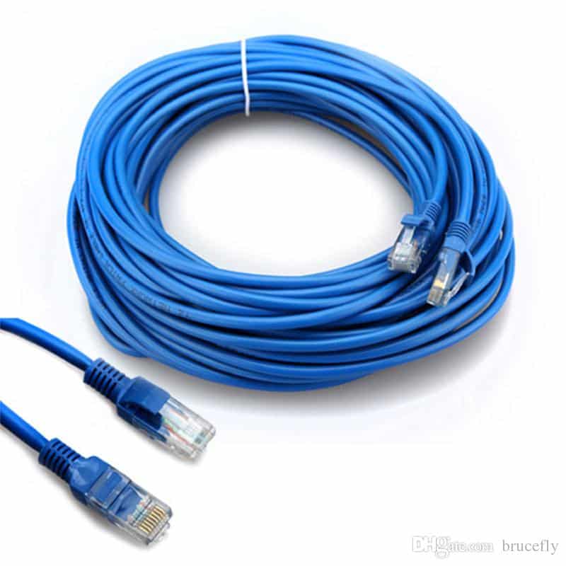 Chargeur et câble d'alimentation PC ZEESHOP Câble Ethernet RJ45 cat6, câble  réseau de 10m - Blanc