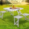 Table Camping Pliable En Aluminium Avec Chaise Portable
