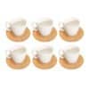Ensemble Tasse en Porcelaine 6 Pieces