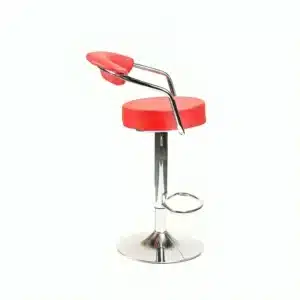 Tabouret haute réglable rouge