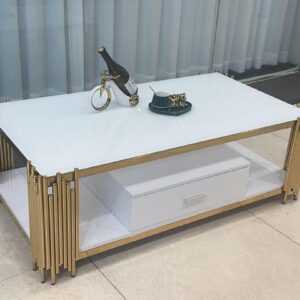 TABLE 217 BLANC 130*70