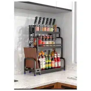 Étagère de rangement pour épices et condiments et accessoires