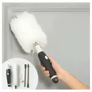 Plumeau Electrique En Cuir à Rotation Rechargeable