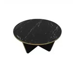 Table Basse Large En Marbre Noir