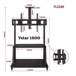 Support tv Mobile Chariot TL2100