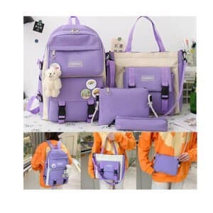 Ensemble Sac à dos d'écolier 4 pièces