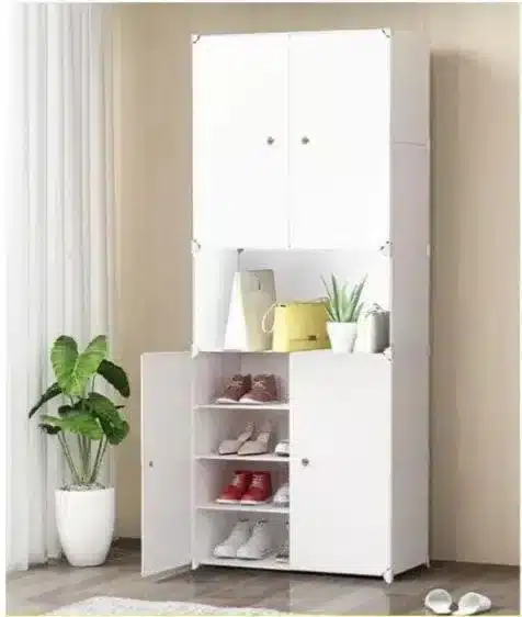 Armoire de rangement avec range chaussures modulable Armoire de rangement avec range chaussures modulable