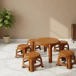 Ensemble table à manger en plastique 7 pièces