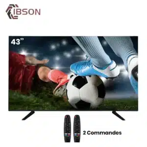Téléviseur IBSON 43" Smart Android + 2 Télécommandes IB0043FU1S