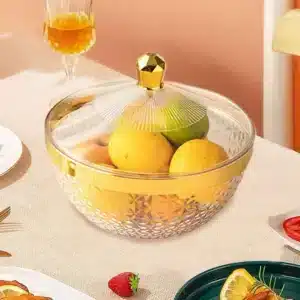 Bol à fruits GM en acrylique avec couvercle