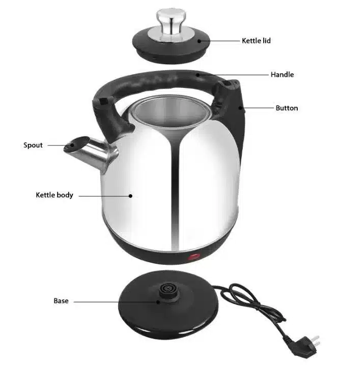 Bouilloire électrique inox B1 6LW Bouilloire électrique inox B1 6L