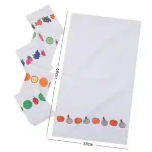 serviettes de cuisine en coton polyester 12 pcs