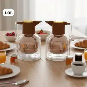 Thermos en verre transparent capacité 1L