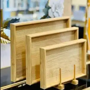 plateau de service 3 pcs en bambou C3