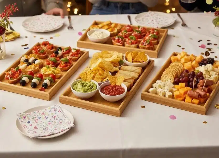 plateau de service 3 pcs en bambou C3 v plateau de service 3 pcs en bambou C3