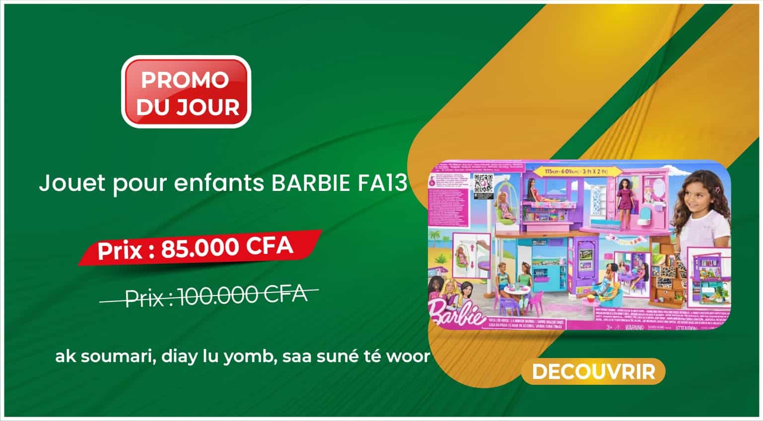Jouet pour enfants BARBIE FA13