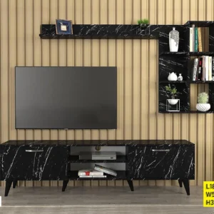 Meuble TV Mural avec Étagère T714