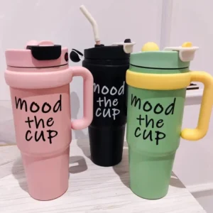 Mug isothermique avec paille GM